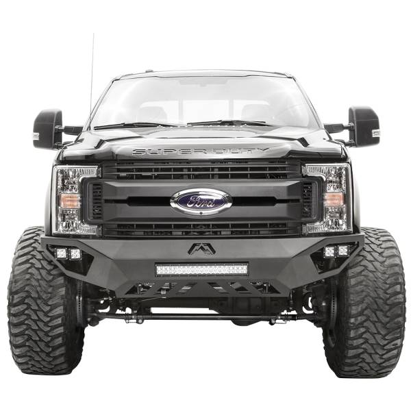 Fab Fours - Fab Fours FS17-V4151-1 Vengeance Front Bumper with Sensor Holes for Ford F250/F350 2017-2022