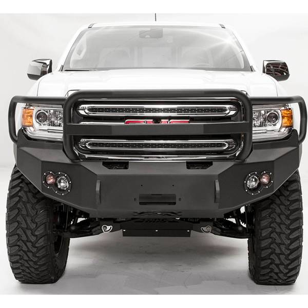 Fab Fours - Fab Fours GC15-H3450-1 Winch Front Bumper with Full Guard for GMC Canyon 2015-2020