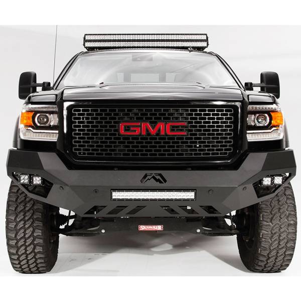 Fab Fours - Fab Fours GM11-V2851-1 Vengeance Front Bumper with Sensor Holes for GMC Sierra 2500HD/3500 2011-2014