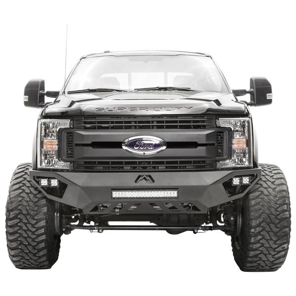 Fab Fours - Fab Fours FS11-V2651-1 Vengeance Front Bumper with Sensor Holes for Ford F450/F550 2011-2016