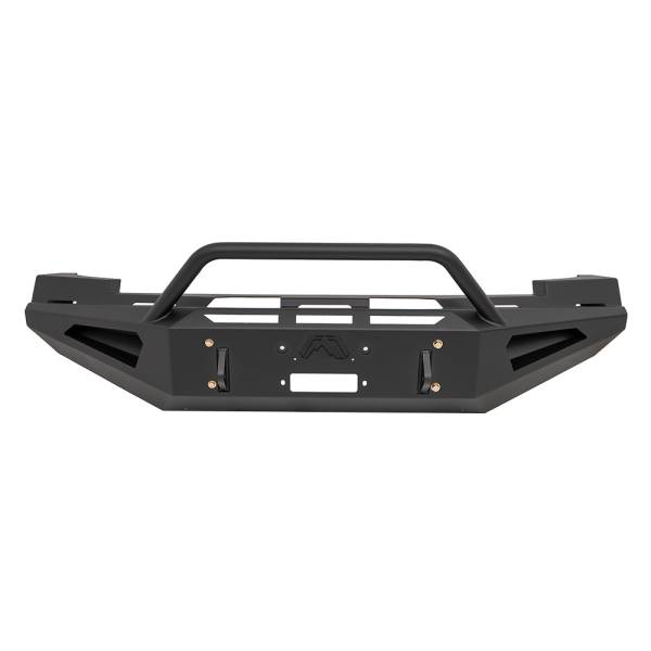 Fab Fours - Fab Fours CS07-RS2062-1 Red Steel Front Bumper with Pre-Runner Guard for Chevy Silverado 2500HD/3500 2015-2019