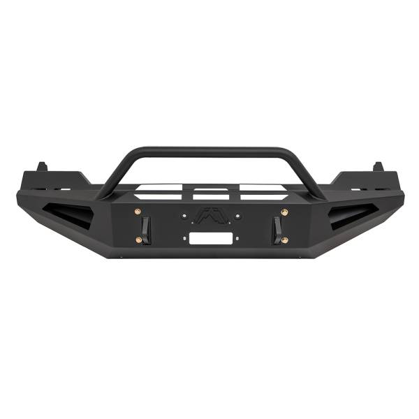 Fab Fours - Fab Fours DR13-RS2462-1 Red Steel Front Bumper with Pre-Runner Guard for Dodge Ram 1500 2013-2016