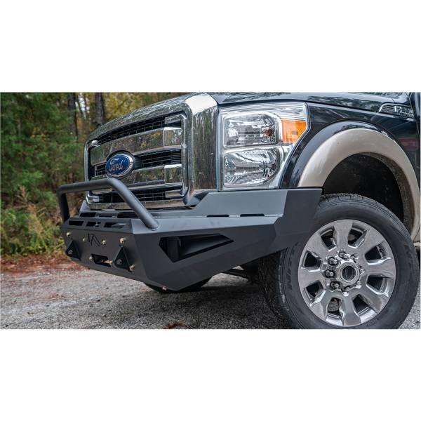 Fab Fours - Fab Fours FS11-RS2562-1 Red Steel Front Bumper with Pre-Runner Guard for Ford F250/F350/F450/F550 2011-2016