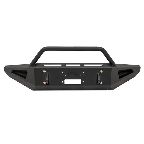 Fab Fours - Fab Fours FS17-RS4162-1 Red Steel Front Bumper with Pre-Runner Guard for Ford F250/F350/F450/F550 2017-2022