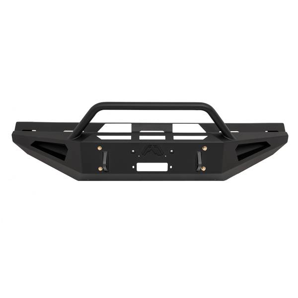 Fab Fours - Fab Fours FS99-RS1662-1 Red Steel Front Bumper with Pre-Runner Guard for Ford F250/F350 1999-2004