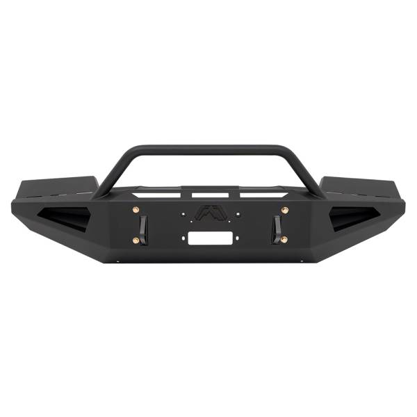 Fab Fours - Fab Fours GM11-RS2862-1 Red Steel Front Bumper with Pre-Runner Guard for GMC Sierra 2500HD/3500 2011-2014