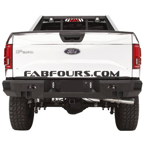 Fab Fours - Fab Fours FF15-W3251-1 Premium Rear Bumper with Sensor Holes for Ford F150 2015-2020