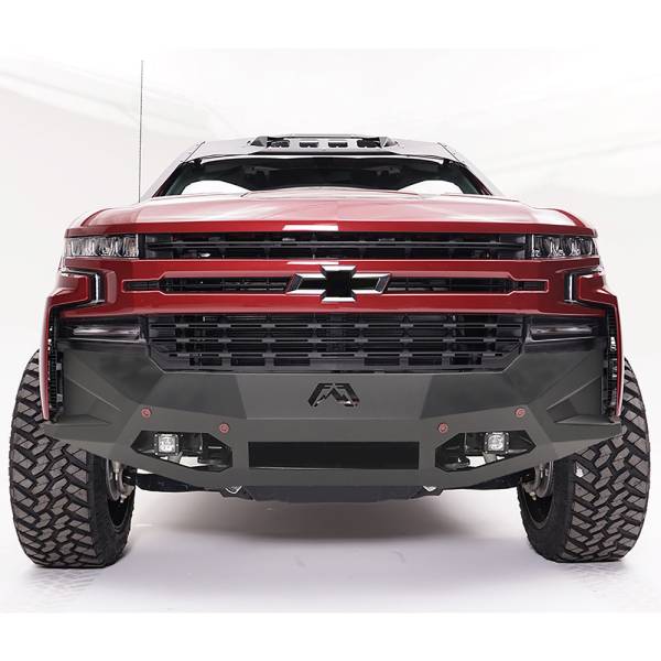 Fab Fours - Fab Fours CS19-D4051-1 Vengeance Front Bumper with Sensor Holes for Chevy Silverado 1500 2019-2022