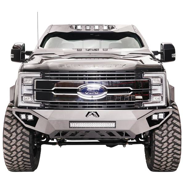 Fab Fours - Fab Fours FS17-V4162-1 Open Fender Front Bumper with Pre-Runner Guard for Ford F250/F350 2017-2022