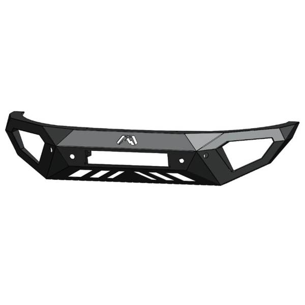 Fab Fours - Fab Fours FR19-D4851-1 Vengeance Front Bumper with Sensor Holes for Ford Ranger 2019-2020