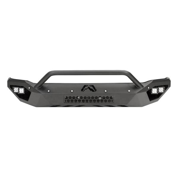 Fab Fours - Fab Fours CS15-D3552-1 Vengeance Front Bumper with Pre-Runner Guard and Sensor Holes for Chevy Suburban 2015-2019