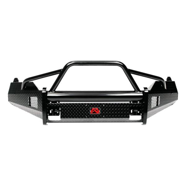 Fab Fours - Fab Fours DR09-K2462-1 Black Steel Front Bumper with Pre-Runner Guard for Dodge Ram 1500 2009-2012