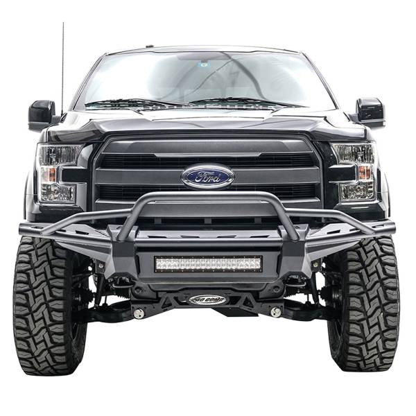Fab Fours - Fab Fours FF15-D3272-1 Aero Front Bumper with Pre-Runner Guard for Ford F150 2015-2017