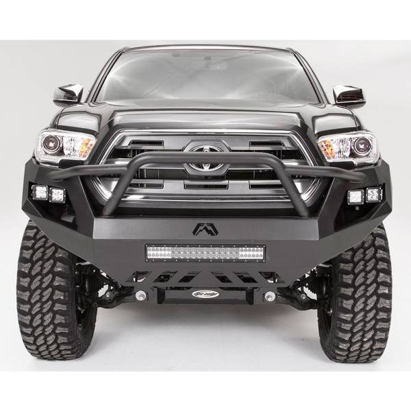 Fab Fours - Fab Fours TT16-D3652-1 Vengeance Front Bumper with Pre-Runner Guard for Toyota Tacoma 2016-2023
