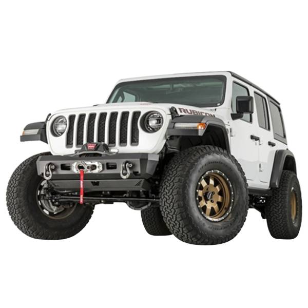 Warn - Warn 101325 Elite Stubby Front Bumper for Jeep Gladiator 2020-2022 /Wrangler JL 2018-2022