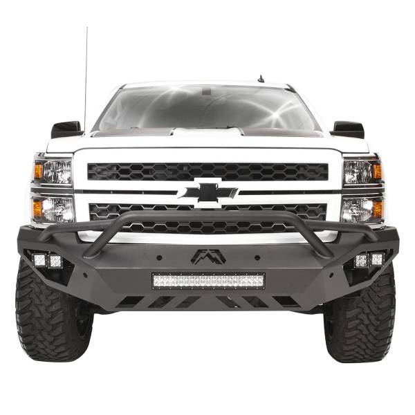 Fab Fours - Fab Fours CS14-D3052-1 Vengeance Front Bumper with Pre-Runner Guard for Chevy Silverado 1500 2014-2015