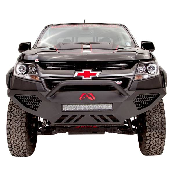 Fab Fours - Fab Fours CC15-D3352-1 Vengeance Front Bumper with Pre-Runner Guard for Chevy Colorado 2015-2019 *Not compatible with ZR2*