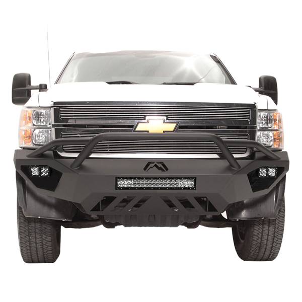 Fab Fours - Fab Fours CH11-V2752-1 Vengeance Front Bumper with Pre-Runner Guard for Chevy Silverado 2500HD/3500 2011-2014
