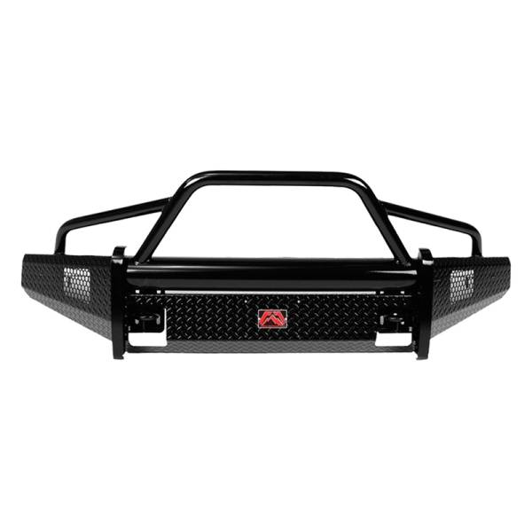 Fab Fours - Fab Fours CH20-S4962-1 Black Steel Front Bumper with Pre-Runner Guard for Chevy Silverado 2500HD/3500 2020-2022