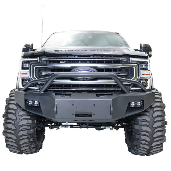 Fab Fours - Fab Fours FS17-A4162-1 Winch Front Bumper with Pre-Runner Guard for Ford F250/F350 2017-2022
