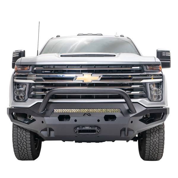 Fab Fours - Fab Fours CH20-X4952-1 Matrix Front Bumper with Pre-Runner Guard for Chevy Silverado 2500HD/3500 2020-2022