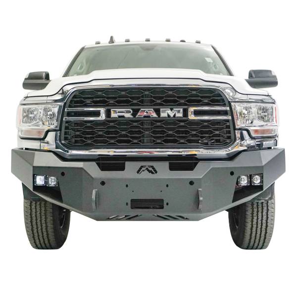 Fab Fours - Fab Fours DR19-A4451-1 Premium Front Bumper with No Guard for Dodge Ram 2500/3500 2019-2024 New Body Style