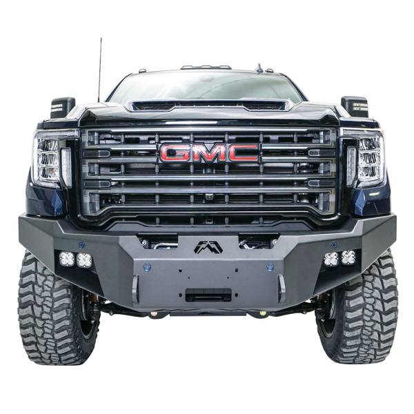 Fab Fours - Fab Fours GM20-A5051-1 Premium Front Bumper with No Guard for GMC Sierra 2500HD/3500 2020-2022