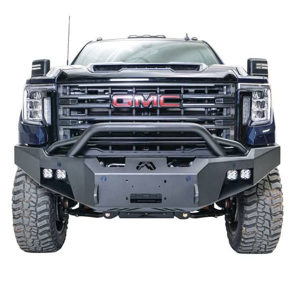 Fab Fours - Fab Fours GM20-A5052-1 Premium Front Bumper with Pre-Runner Guard for GMC Sierra 2500HD/3500 2020-2022