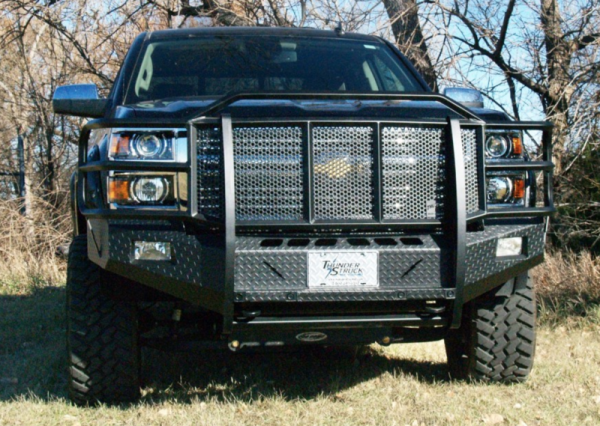Thunderstruck - Thunderstruck CLD16-200PA Elite Front Bumper with Sensor Holes for Chevy Silverado 1500 2016-2020
