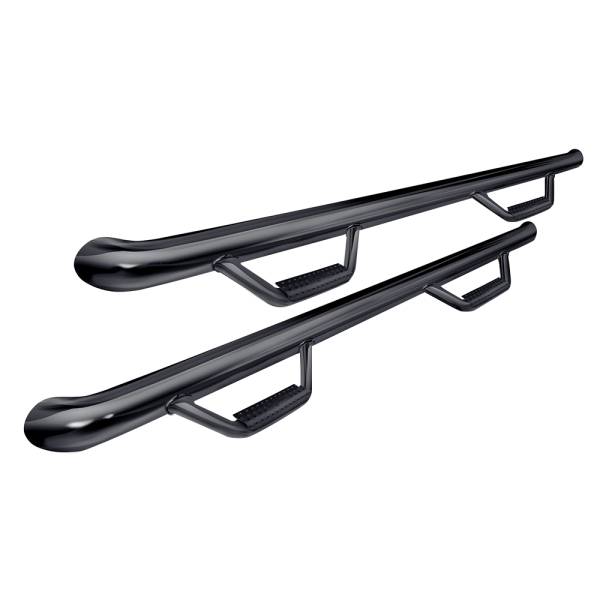 N-Fab - N-Fab G1566QC Cab Length Nerf Bars for Chevy Colorado and GMC Canyon Extended Cab 2015-2019 - Gloss Black