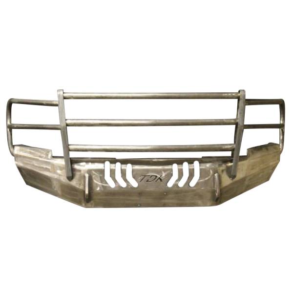 Throttle Down Kustoms - Throttle Down Kustoms BGRIL0713CH1500HD Front Bumper with Grille Guard for Chevy Silverado 1500HD 2007-2013