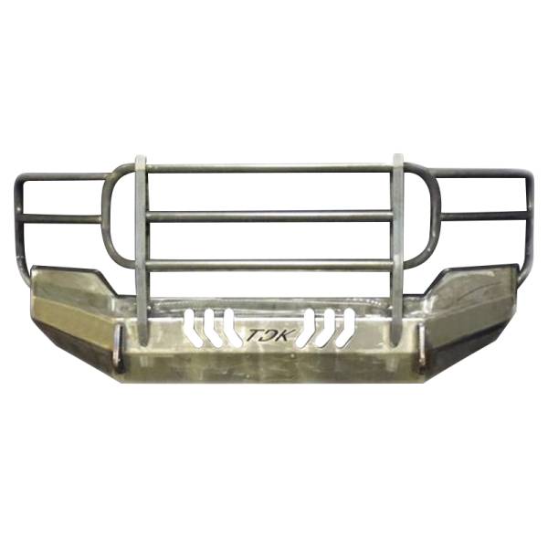 Throttle Down Kustoms - Throttle Down Kustoms BGRIL1417TYTUN Front Bumper with Grille Guard for Toyota Tundra 2014-2021