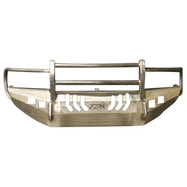Throttle Down Kustoms - Throttle Down Kustoms BGRIL9402D Front Bumper with Grille Guard for Dodge Ram 1500/2500/3500 1994-2002