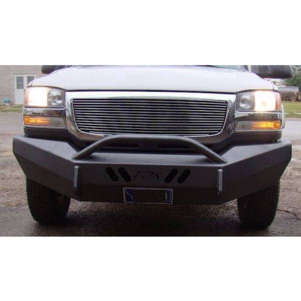 Throttle Down Kustoms - Throttle Down Kustoms BPUSH0713GM1500HD Front Bumper with Push Bar for GMC Sierra 1500 2007-2013