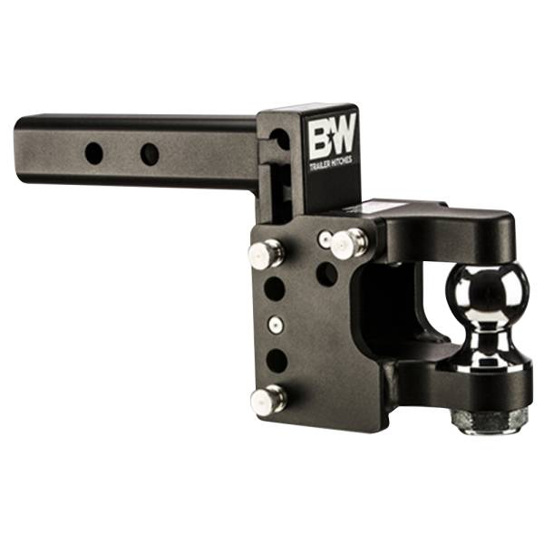 B&W - B&W TS10056 Tow and Stow Pintle Hitch for 2" Receiver - Black