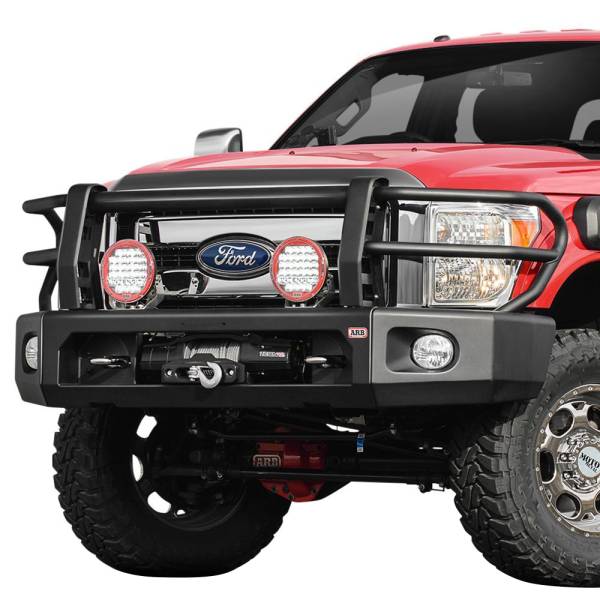 ARB 4x4 Accessories - ARB 2236010 Deluxe Modular Winch Front Bumper Kit for Ford F250/F350 2011-2016