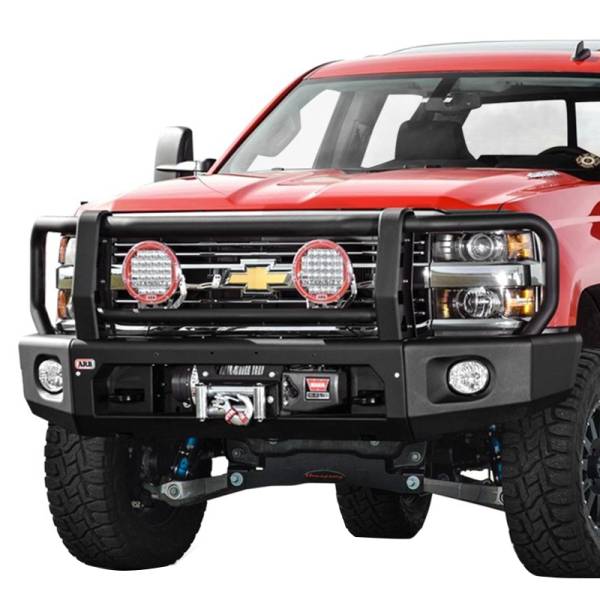 ARB 4x4 Accessories - ARB 2262010 Deluxe Modular Winch Front Bumper Kit for Chevy Silverado 2500HD/3500 2015-2019