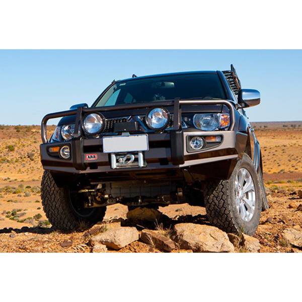 ARB 4x4 Accessories - ARB 3414070 Deluxe Winch Front Bumper with Bull Bar for Toyota Pickup 1986-1995