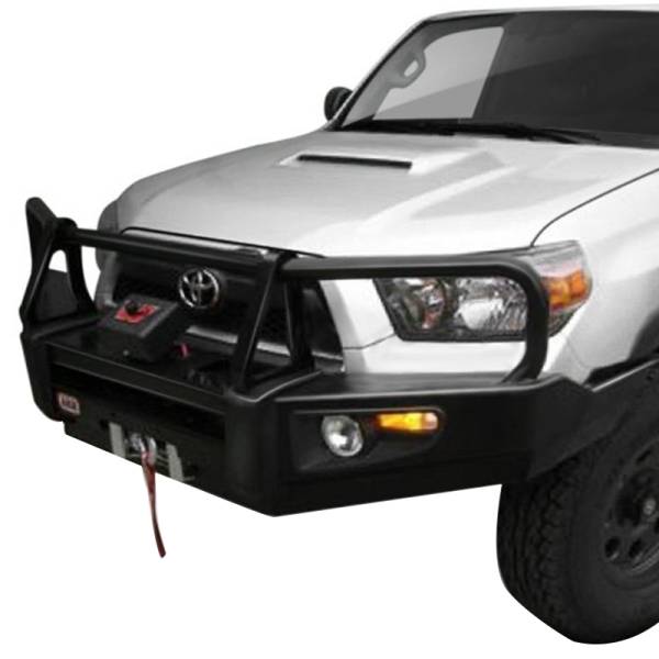 ARB 4x4 Accessories - ARB 3421520 Deluxe Winch Front Bumper with Bull Bar for Toyota 4Runner 2010-2013