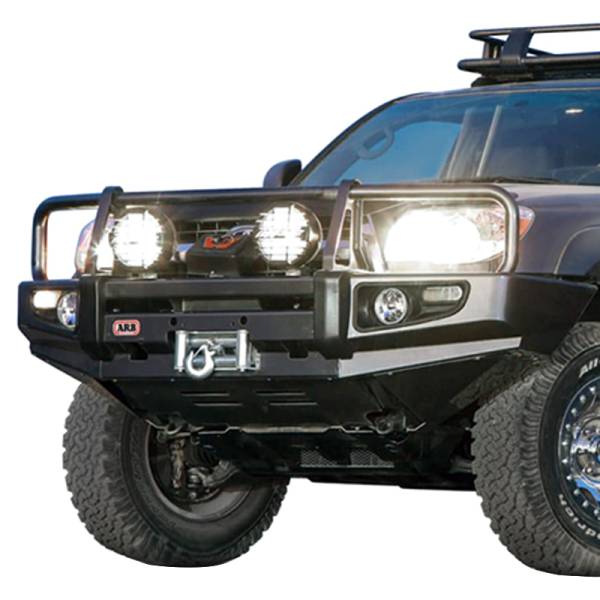 ARB 4x4 Accessories - ARB 3421530 Deluxe Winch Front Bumper with Bull Bar for Toyota 4Runner 2003-2005