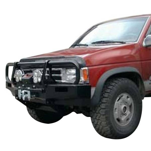 ARB 4x4 Accessories - ARB 3438050 Deluxe Winch Front Bumper for Nissan D21 Pickup 1991-1997