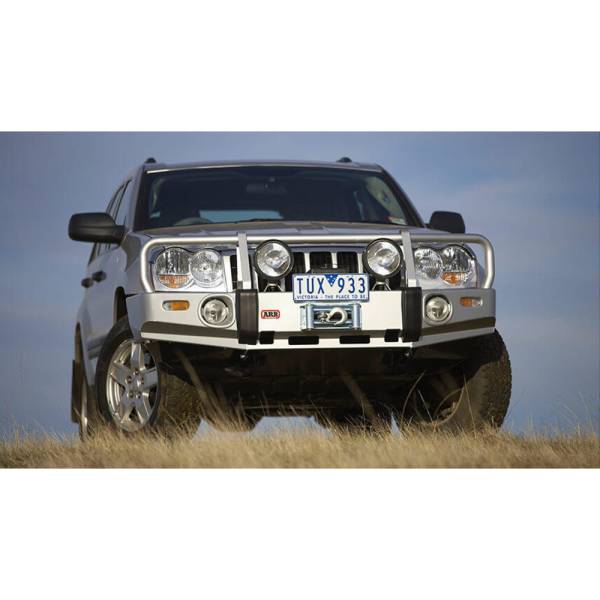 ARB 4x4 Accessories - ARB 3450130 Deluxe Winch Front Bumper for Jeep Grand Cherokee 2005-2007