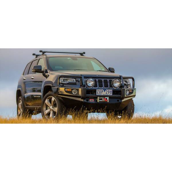 ARB 4x4 Accessories - ARB 3450420 Deluxe Winch Front Bumper for Jeep Grand Cherokee 2014-2016