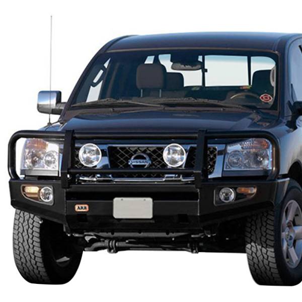 ARB 4x4 Accessories - ARB 3464010 Deluxe Winch Front Bumper for Nissan Titan 2004-2015