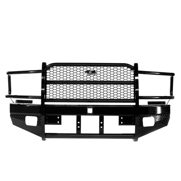 Ranch Hand - Ranch Hand FBD105BLRS Sport Winch Front Bumper with Sensor Holes for Dodge Ram 2500/3500/4500/5500 2010-2018