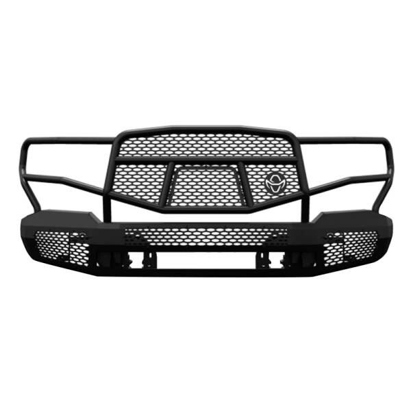 Ranch Hand - Ranch Hand MFC19HBM1 Midnight Front Bumper with Grille Guard for Chevy Silverado 1500 2019-2022