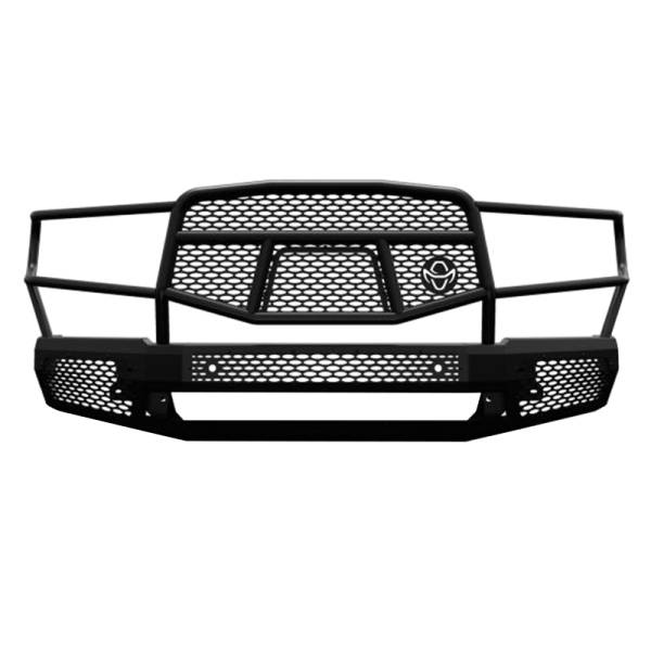 Ranch Hand - Ranch Hand MFD19HBM1 Midnight Front Bumper with Grille Guard for Dodge Ram 1500 2019-2022