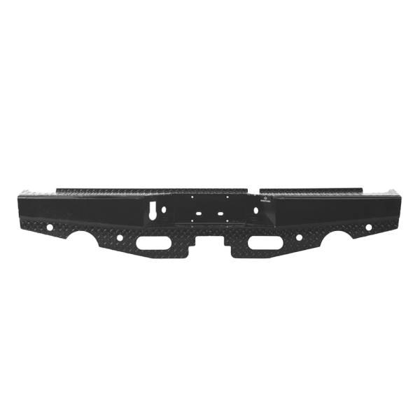 Ranch Hand - Ranch Hand SBD09HBLSLE Sport Rear Bumper with Dual Exhaust and Sensor Holes for Dodge Ram 1500 2009-2023
