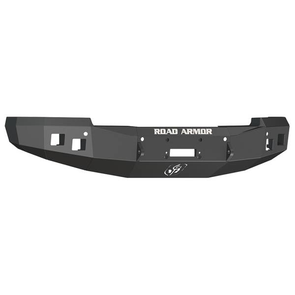 Road Armor - Road Armor 314R0B Stealth Winch Front Bumper with Square Light Holes for Chevy Silverado 1500 2014-2015