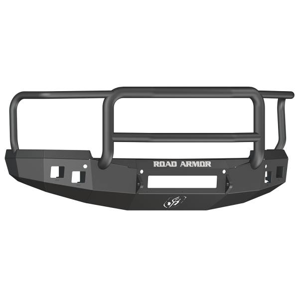 Road Armor - Road Armor 314R5B-NW Stealth Non-Winch Front Bumper with Lonestar Guard and Square Light Holes for Chevy Silverado 1500 2014-2015